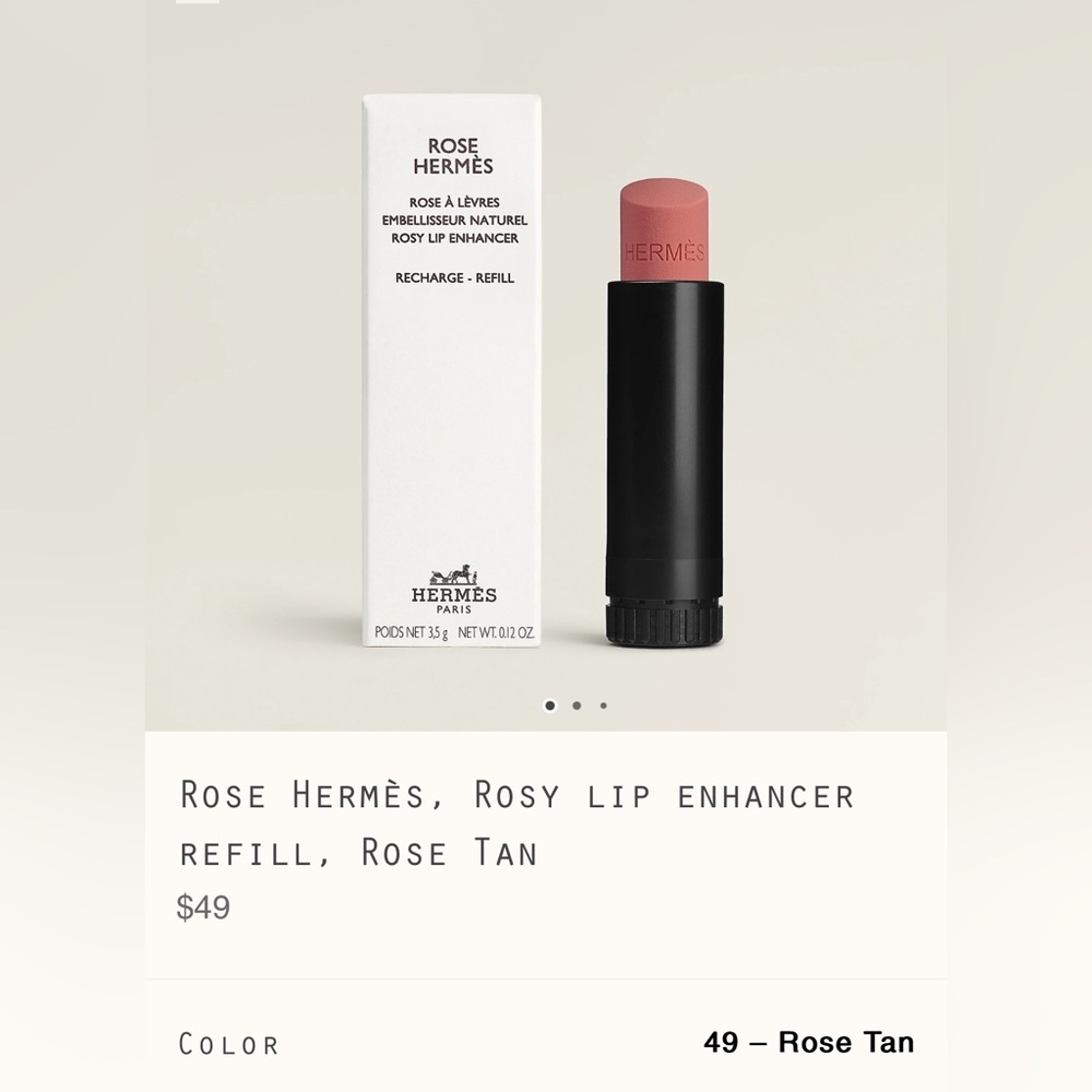 Hermes lip balm #49 Rose tan